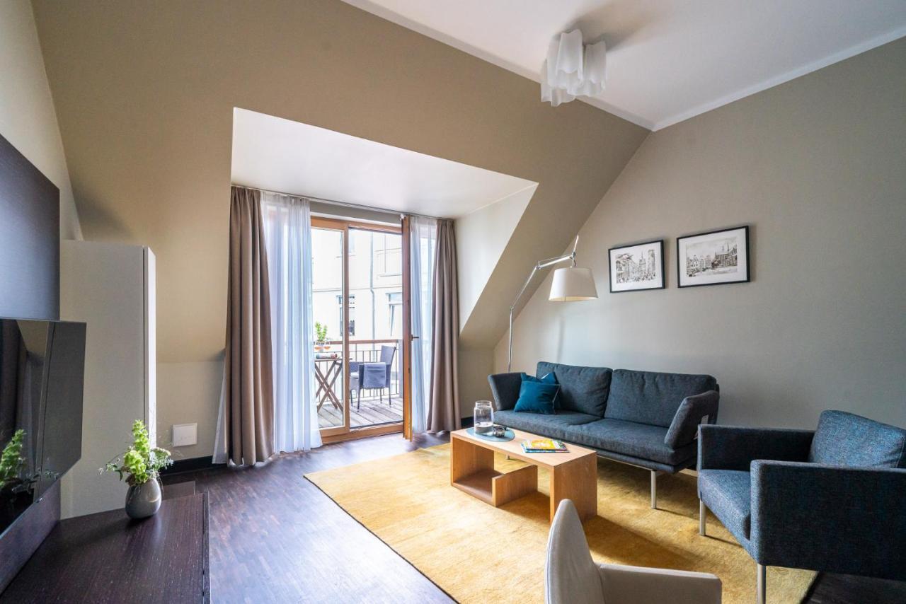 The Green Rostock Apartment Hotel ภายนอก รูปภาพ
